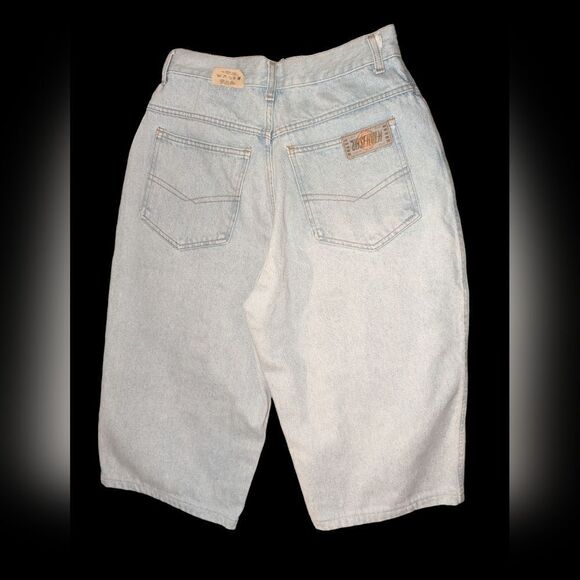 Vintage‎ Observer floral embroidered jean shorts made in Italy - Picture 6 of 11